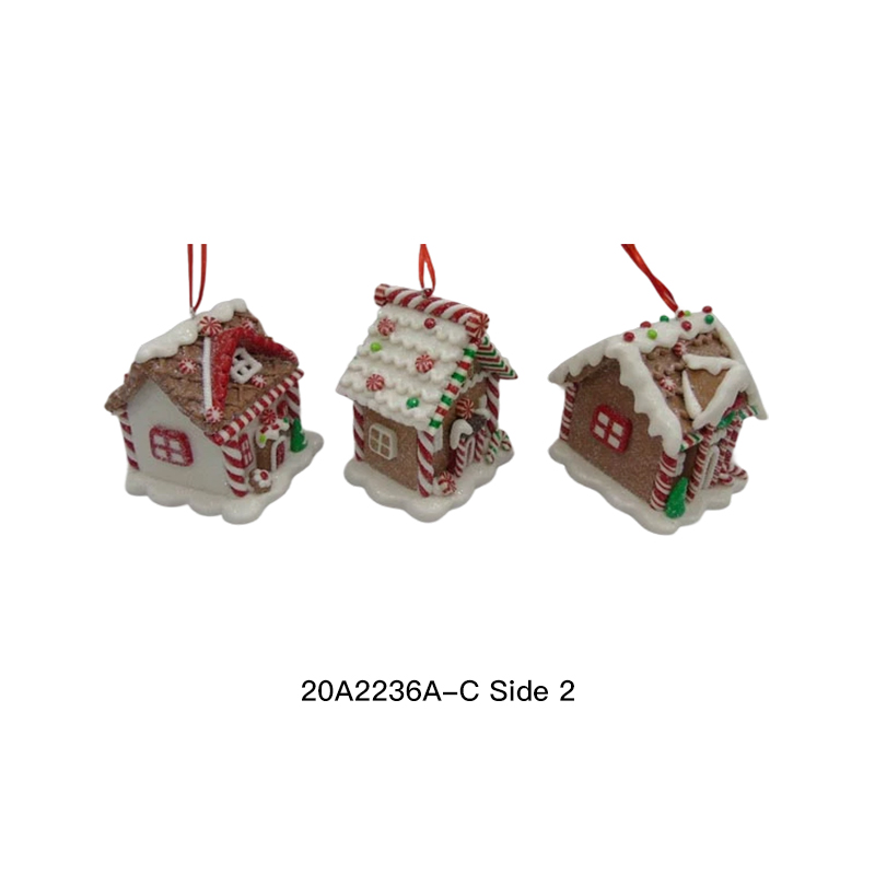 Clay Dough Holiday Gingerbread House Ornament Set