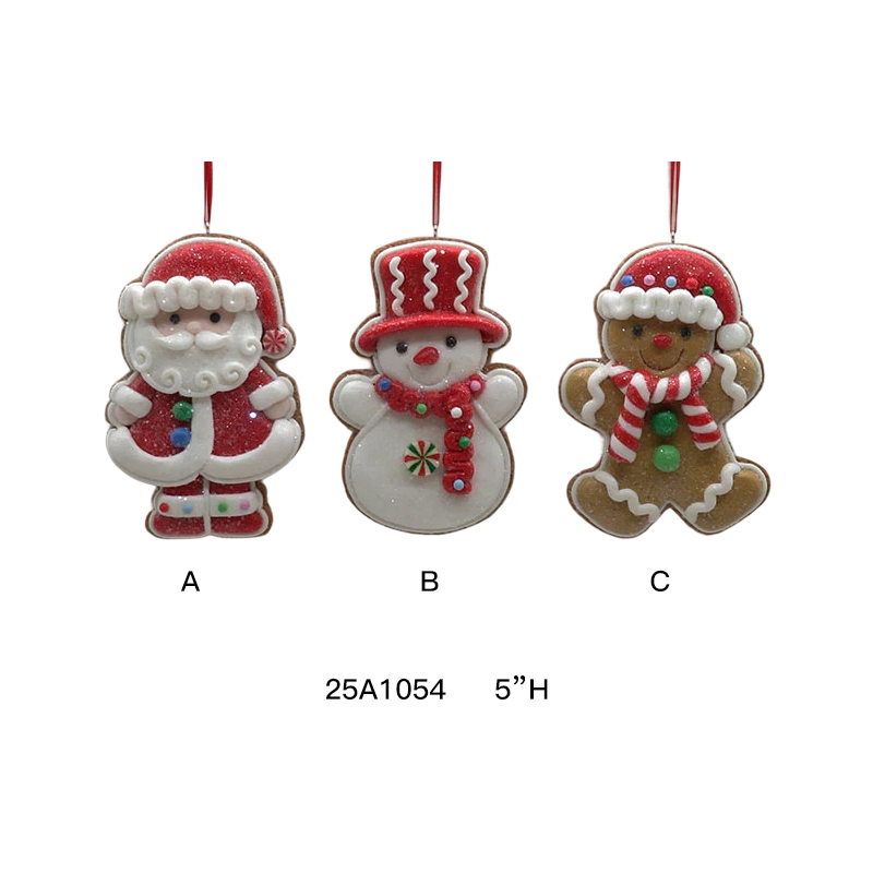 Clay Dough Holiday Gingerbread Ornament Set